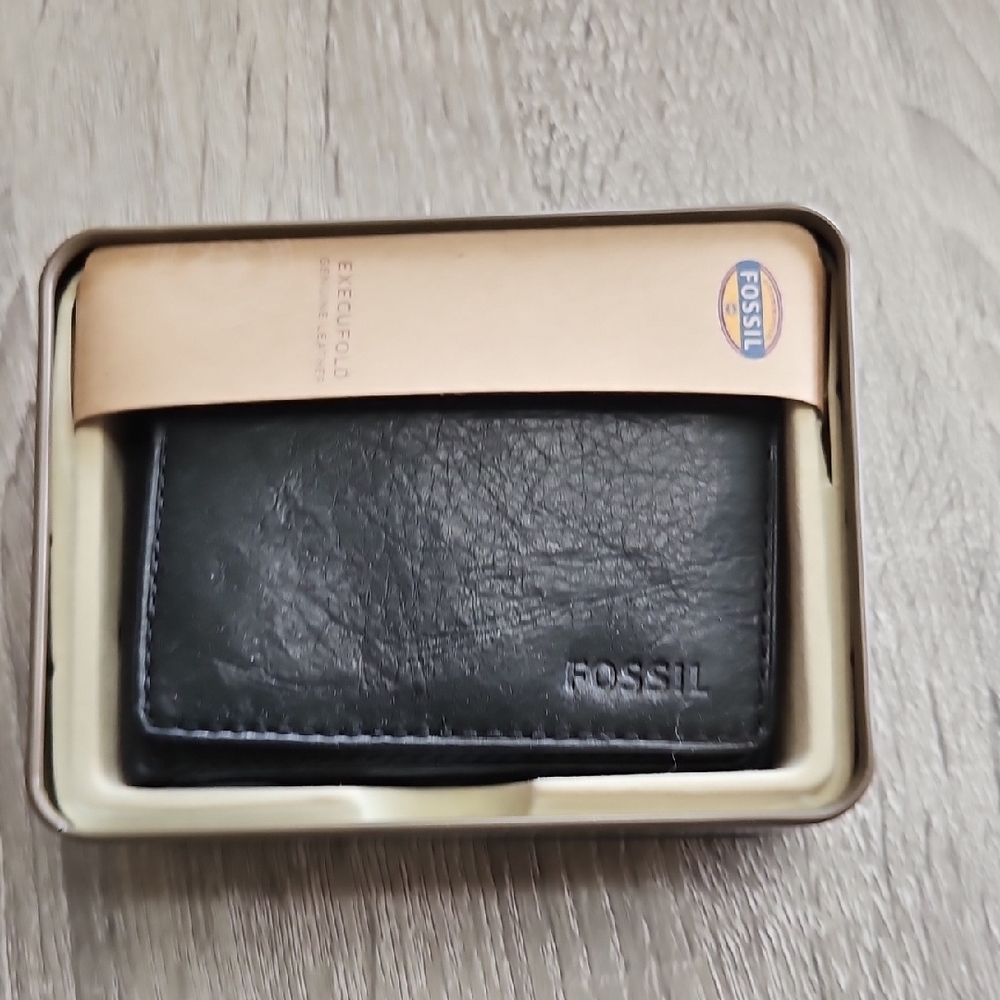 Fossil Black Key & Card Holder